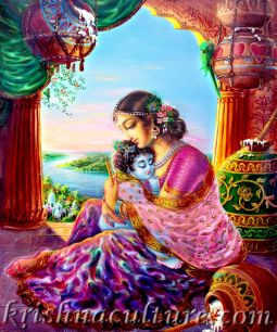 Nandarani Krishna Canvas Art 15x18